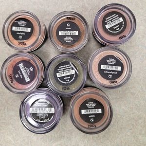 Set of 8 bareMinerals loose eyeshadows.
